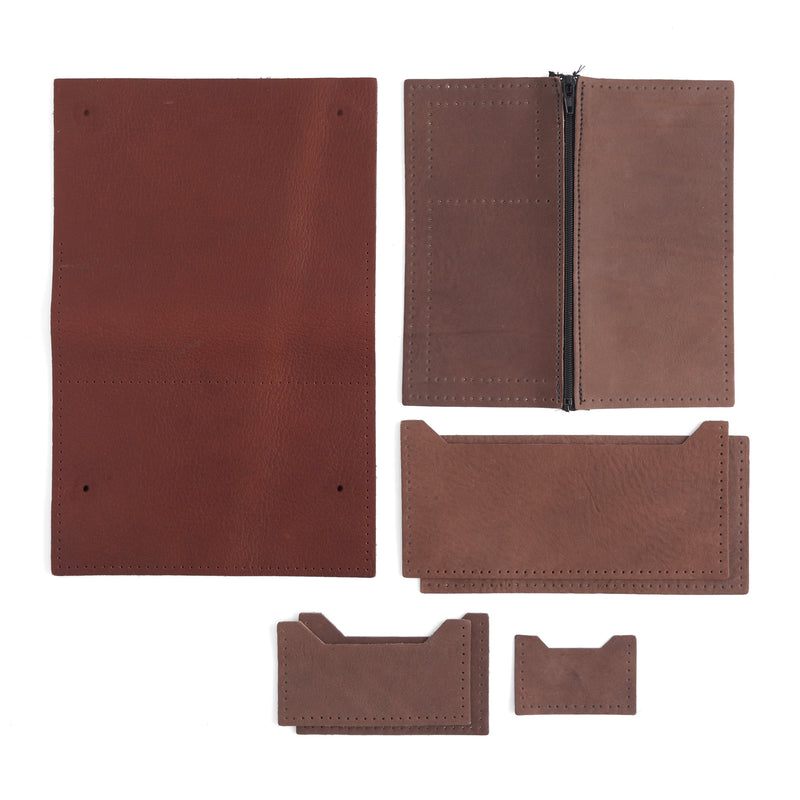 Cartera Bison Surveyor de piel, paquete de 10