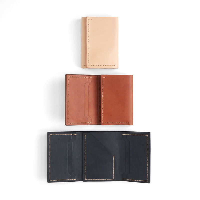Classic Tri-Fold Wallet Leather Pack of 10