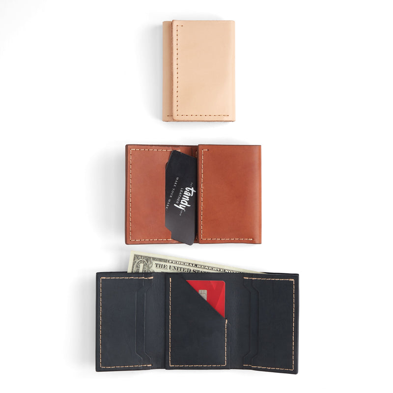Classic Tri-Fold Wallet Leather Pack of 10