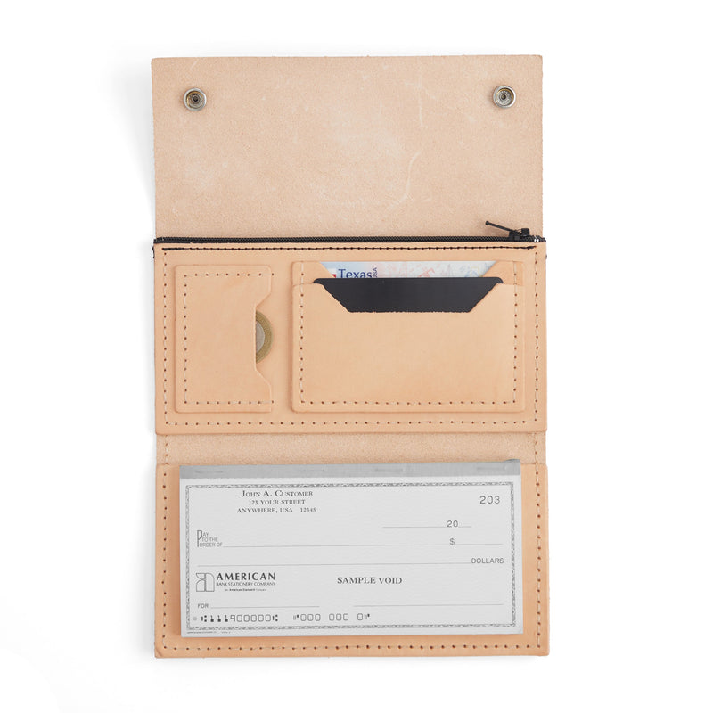 Portefeuille en cuir d'arpenteur classique, paquet de 10