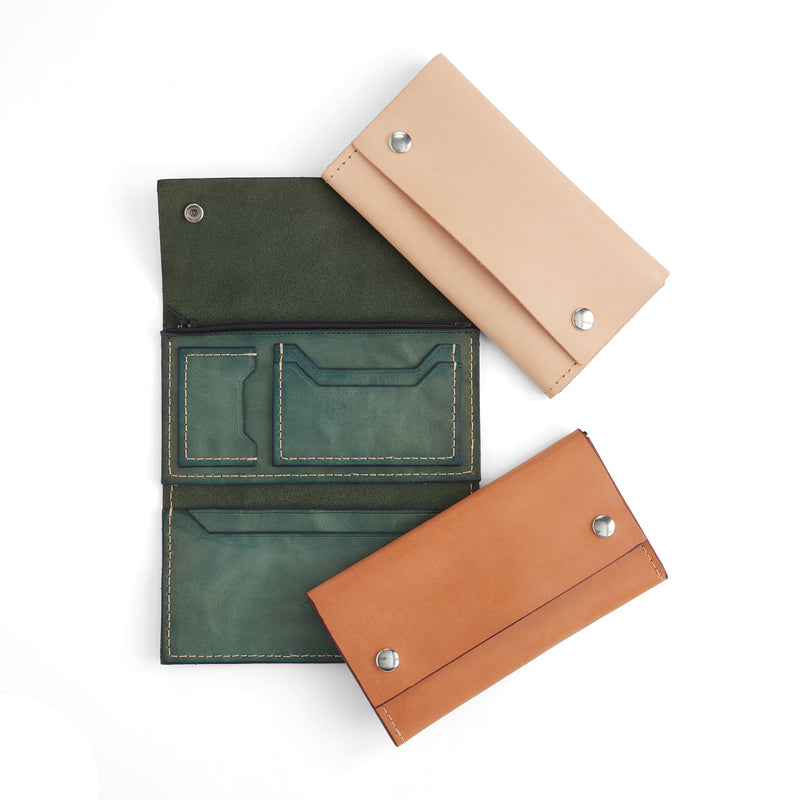 Portefeuille en cuir d'arpenteur classique, paquet de 10