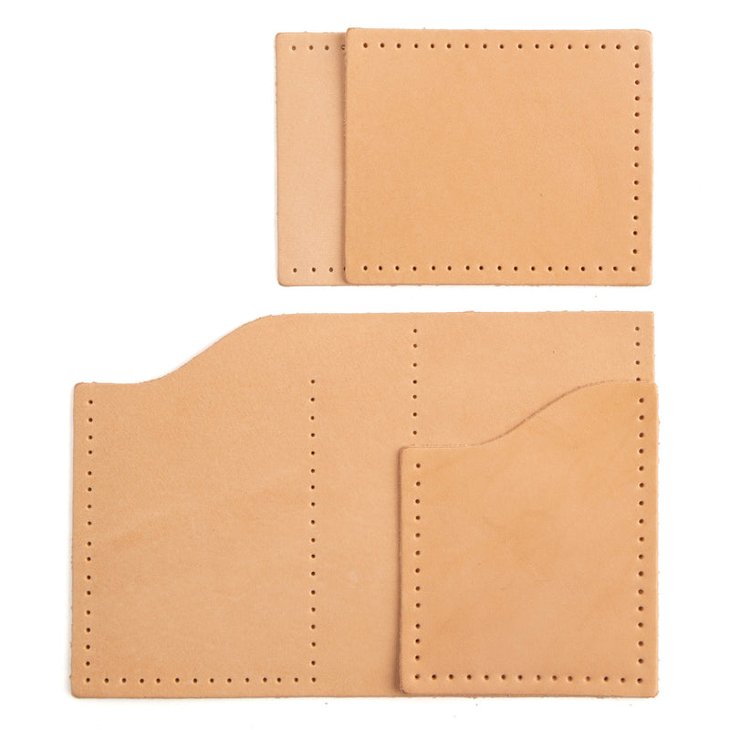 Cartera minimalista clásica de piel, paquete de 10
