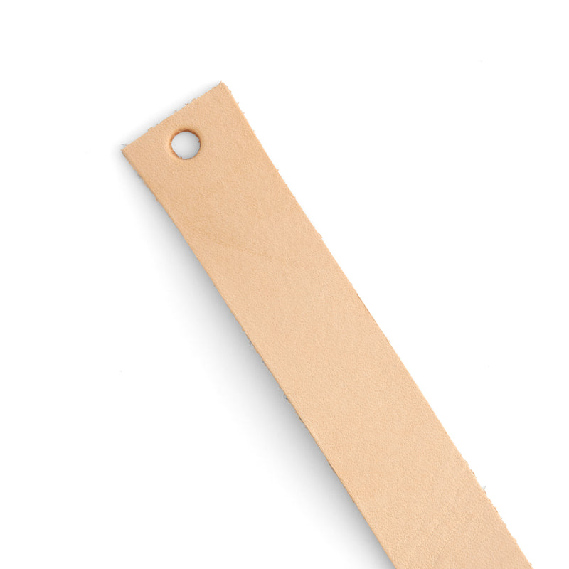 Bande de cuir de vachette légère Veg-Tan Naturel