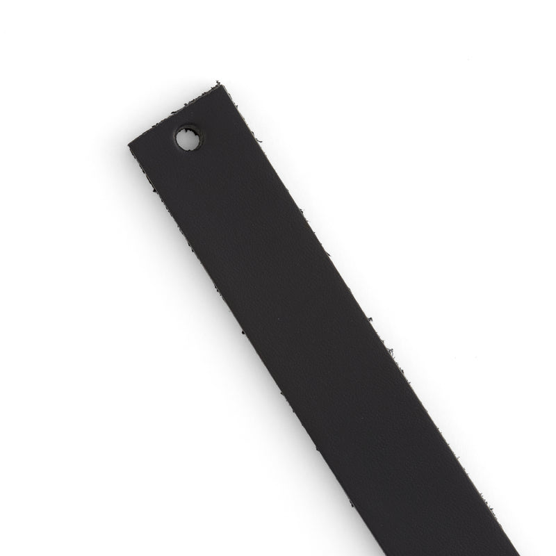 Veg-Tan Cowhide Strip Black