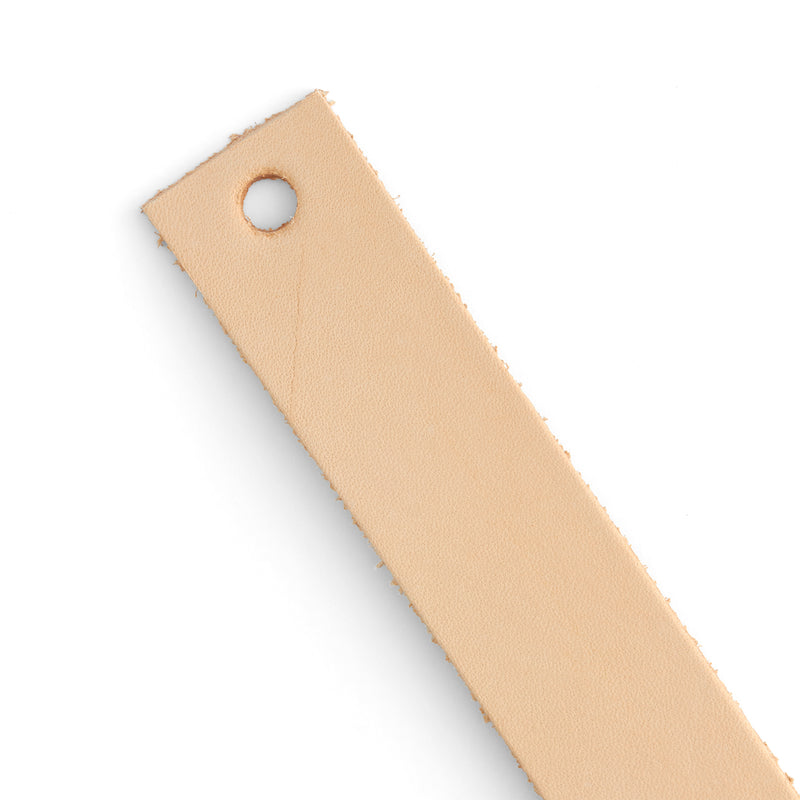 Bande de cuir de vachette légère Veg-Tan Naturel