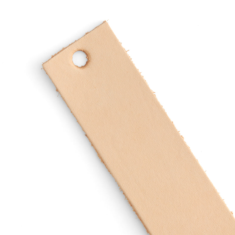 Bande de cuir de vachette légère Veg-Tan Naturel