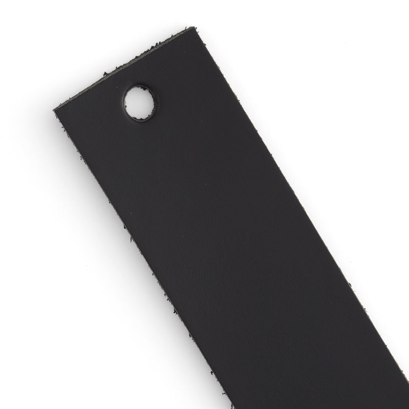 Veg-Tan Cowhide Strip Black
