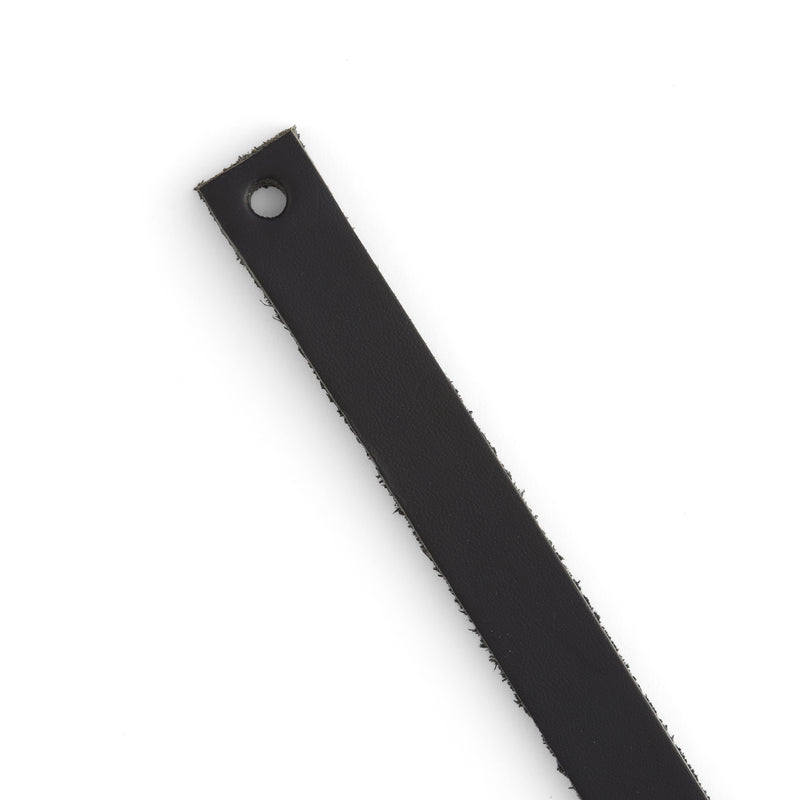 Veg-Tan Cowhide Strip Black