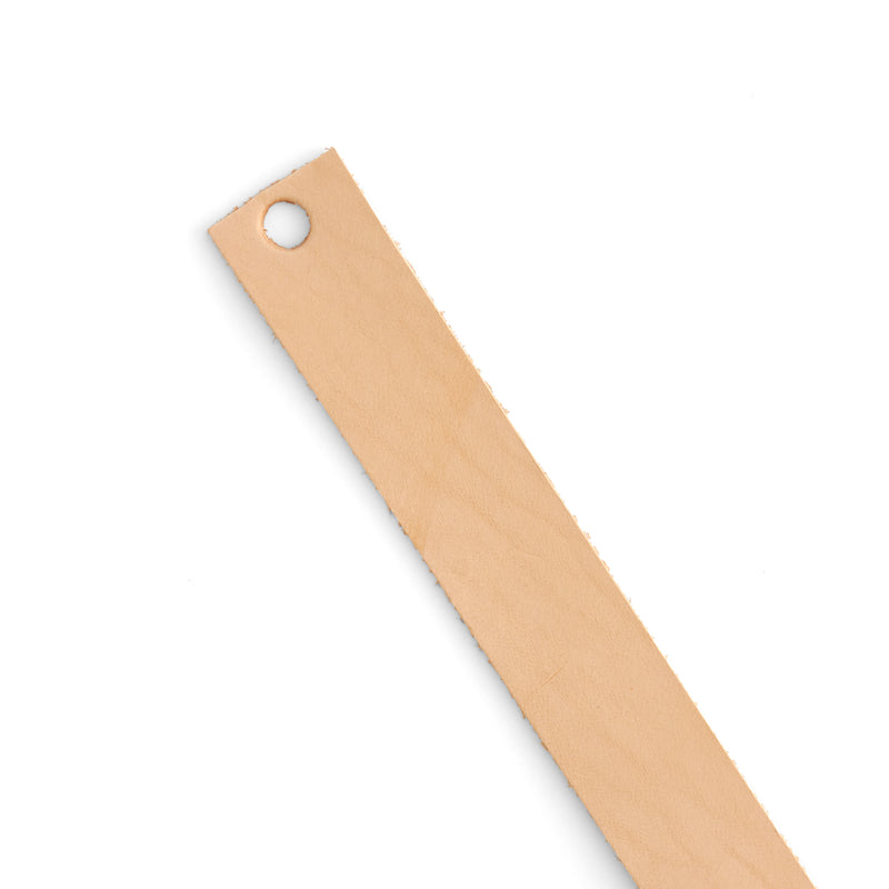 Bande de cuir de vachette légère Veg-Tan Naturel
