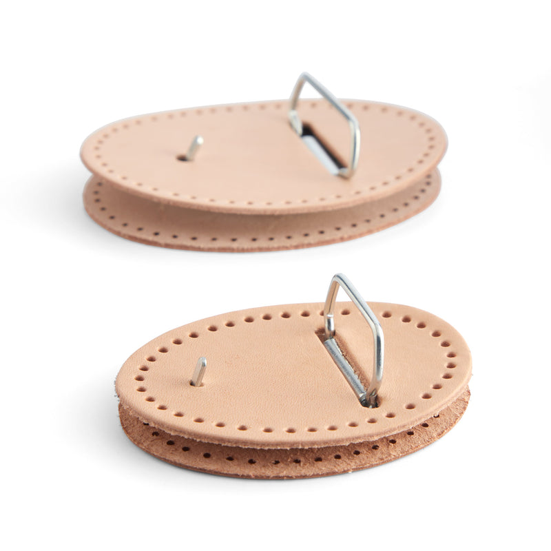 Punched Oval Buckle Leather