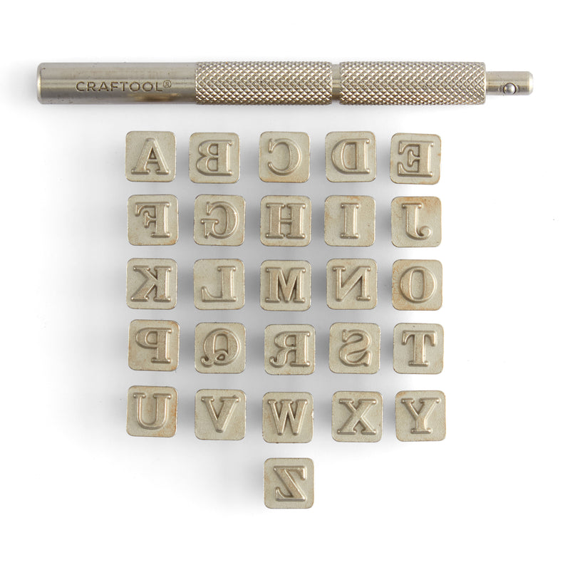 Juego de sellos de alfabeto Serif Craftool®