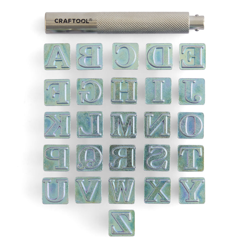Juego de sellos de alfabeto Serif Craftool®