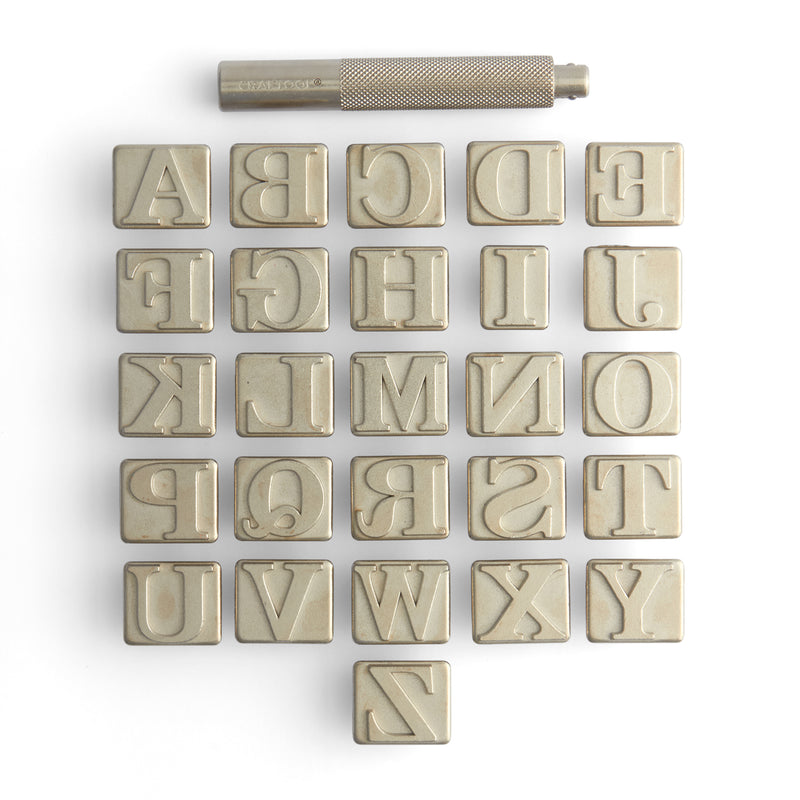 Juego de sellos de alfabeto Serif Craftool®