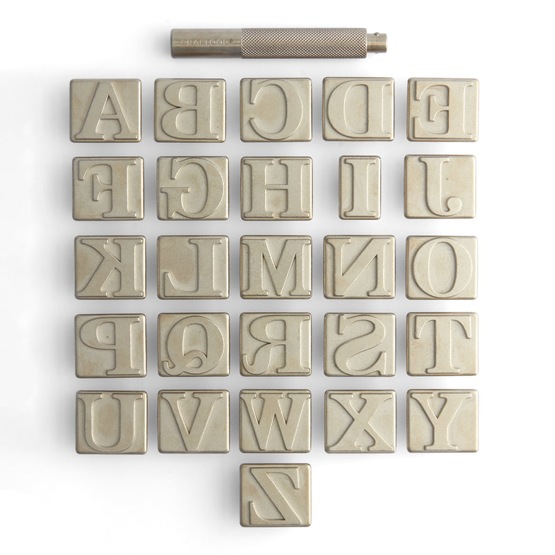 Juego de sellos de alfabeto Serif Craftool®