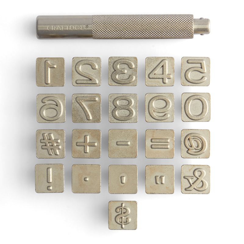 Juego de punzones de números Sans-Serif Craftool®