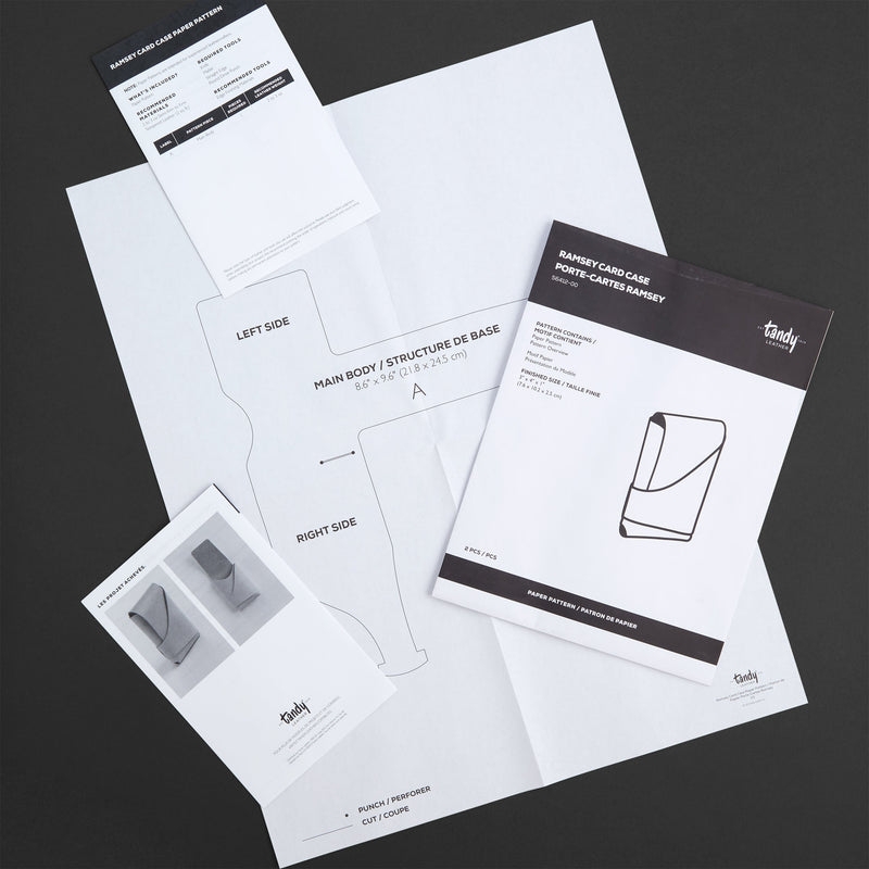 Patron de porte-cartes Ramsey (papier) - VENTE FINALE