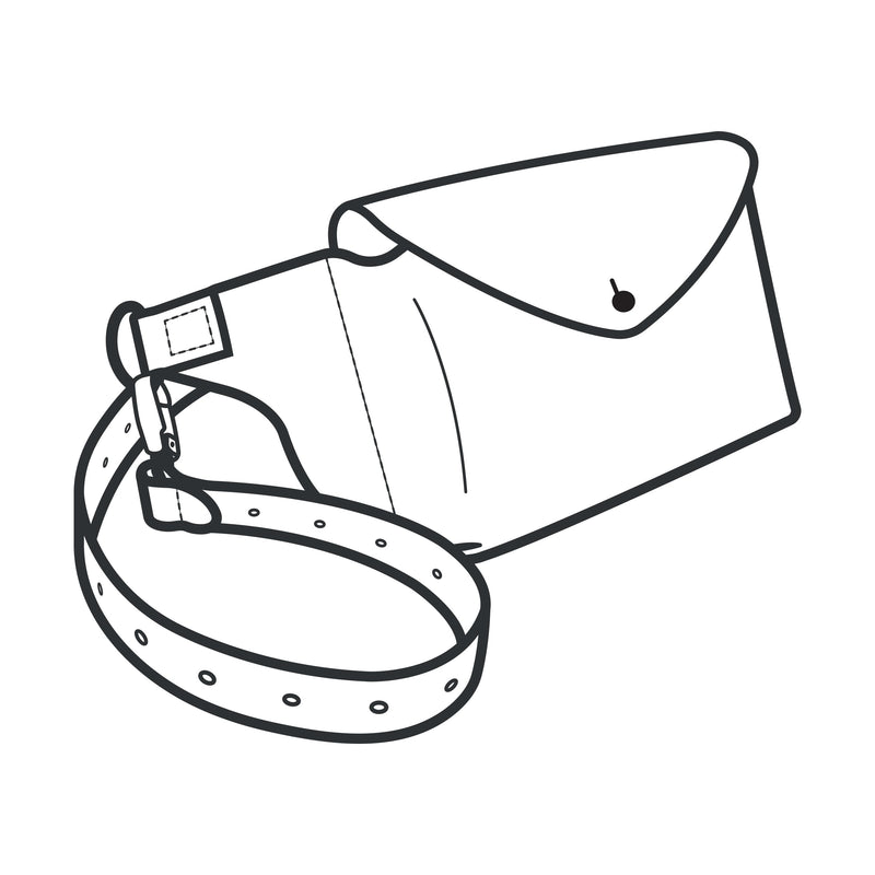Patrón de papel para bolso con cinturón Burlington