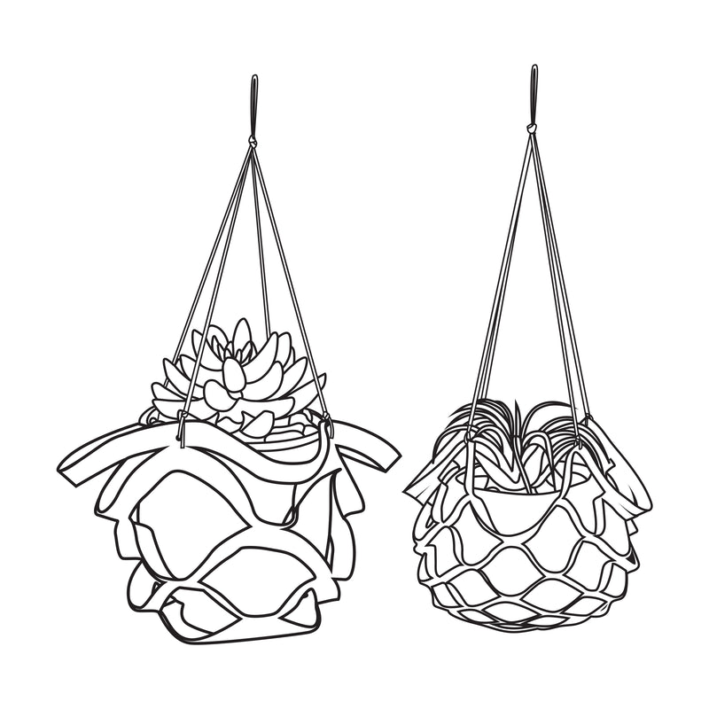 Accordion Plant Holders Paper Pattern