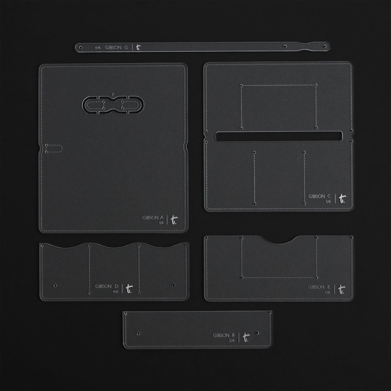 Gibson Large Wallet Acrylic Template