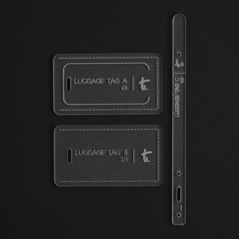 Luggage Tag Acrylic Template
