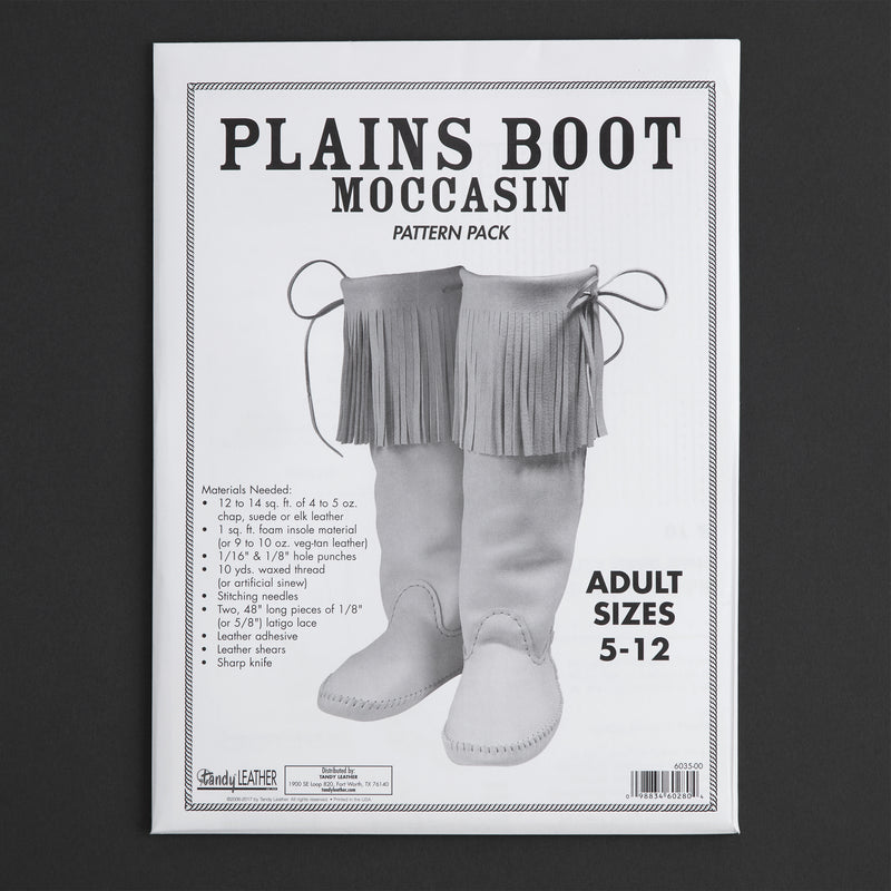 Paquete de patrones de mocasines de bota lisos para adultos