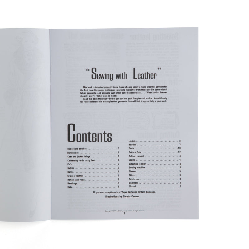 Sewing With Leather Book