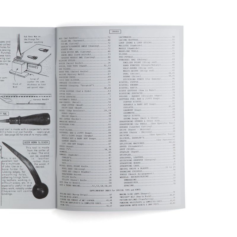 Livre d'outils de maroquinerie