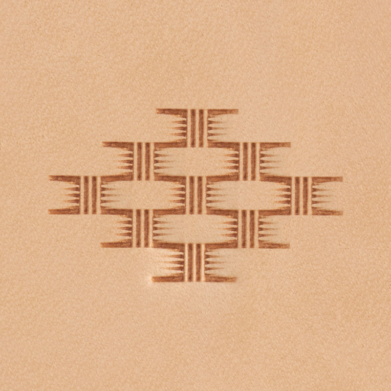 Craftool® Lined Center Basketweave Stamp