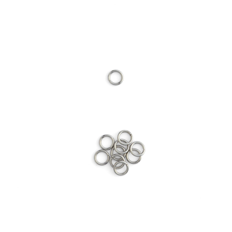 Lot de 10 anneaux de jonction en acier inoxydable