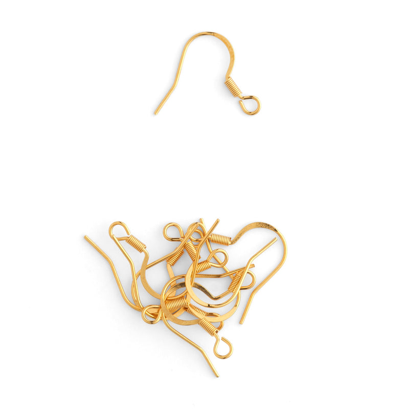 Crochets de boucles d'oreilles en acier inoxydable - Lot de 10