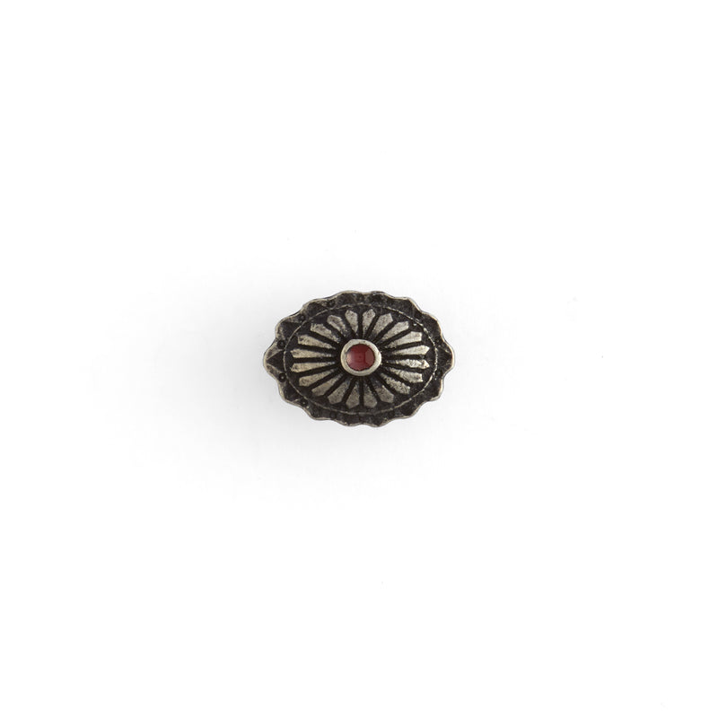Red Flower Concho - FINAL SALE