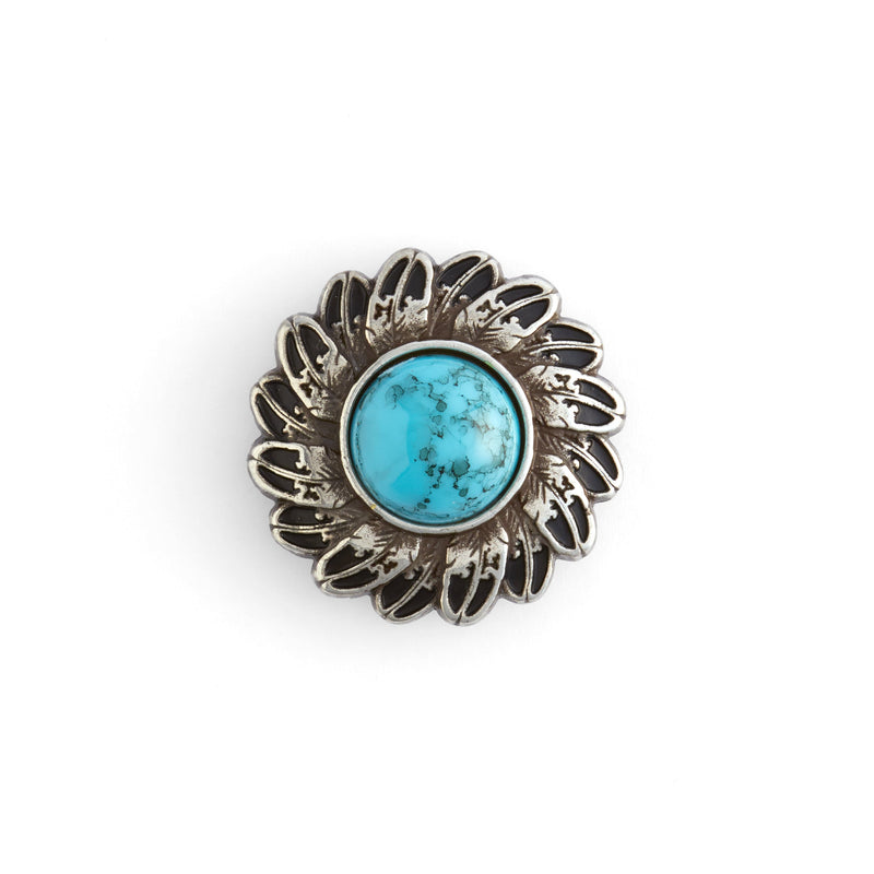 Conchos Pluma Turquesa