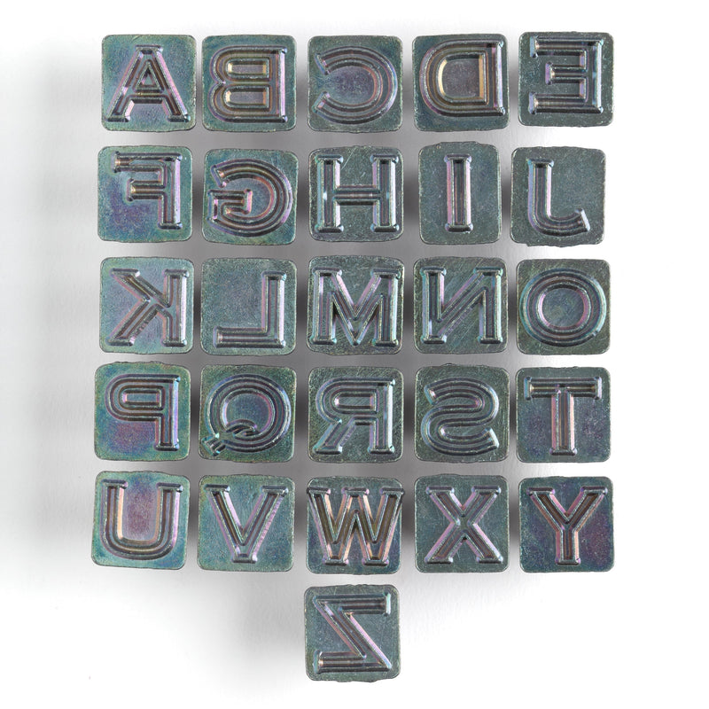 Craftool® Open Face Alphabet Stamp Set