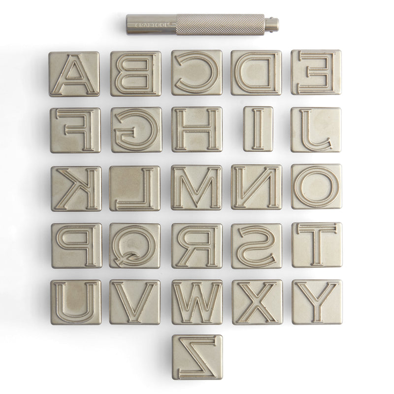 Craftool® Open Face Alphabet Stamp Set