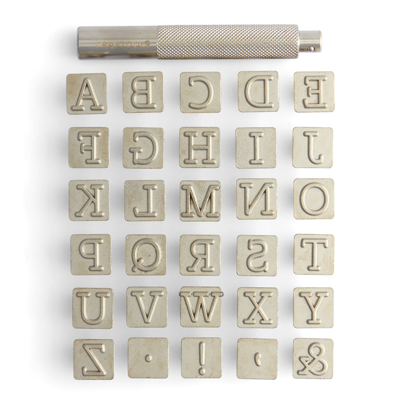 Craftool® Typewriter Alphabet Stamp Set
