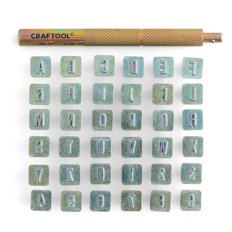 Juego de sellos de alfabeto para monogramas Craftool®