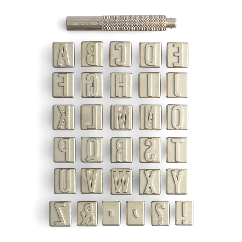 Juego de sellos de alfabeto para monogramas Craftool®