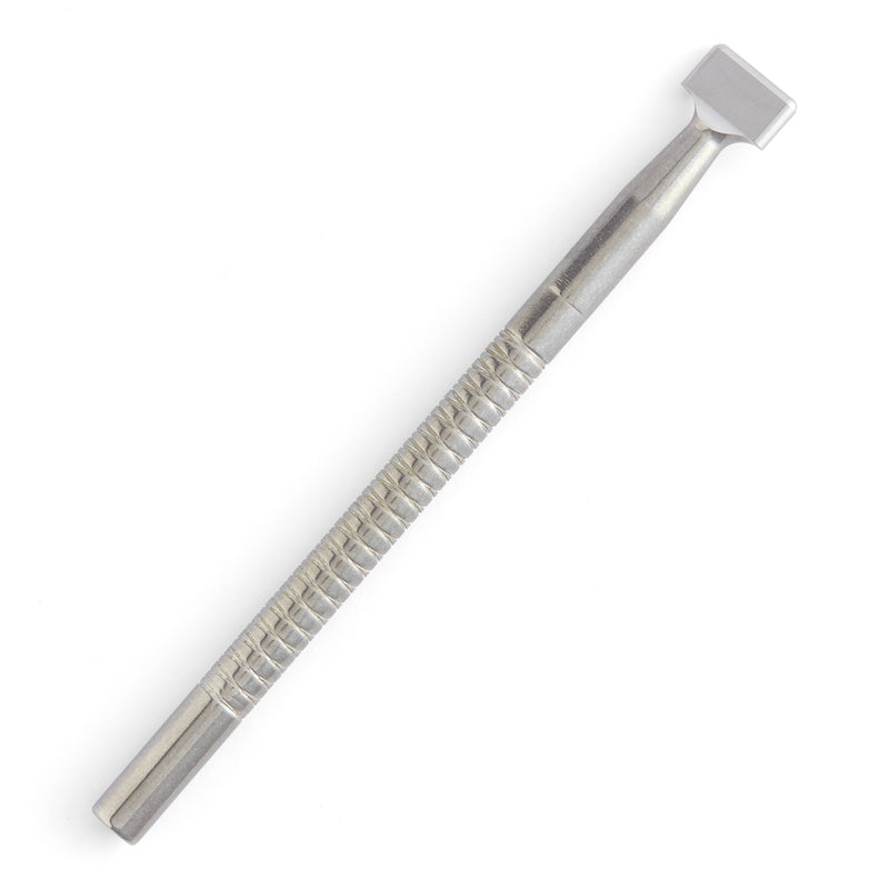 Medium Horizonal Lined Thumbprint Stainless Steel Stamp