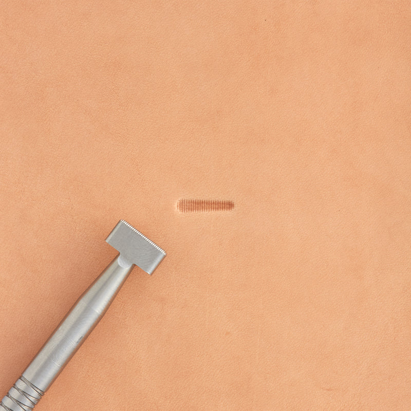 Medium Horizonal Lined Thumbprint Stainless Steel Stamp
