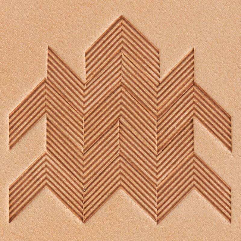 Herringbone Brass Stamp