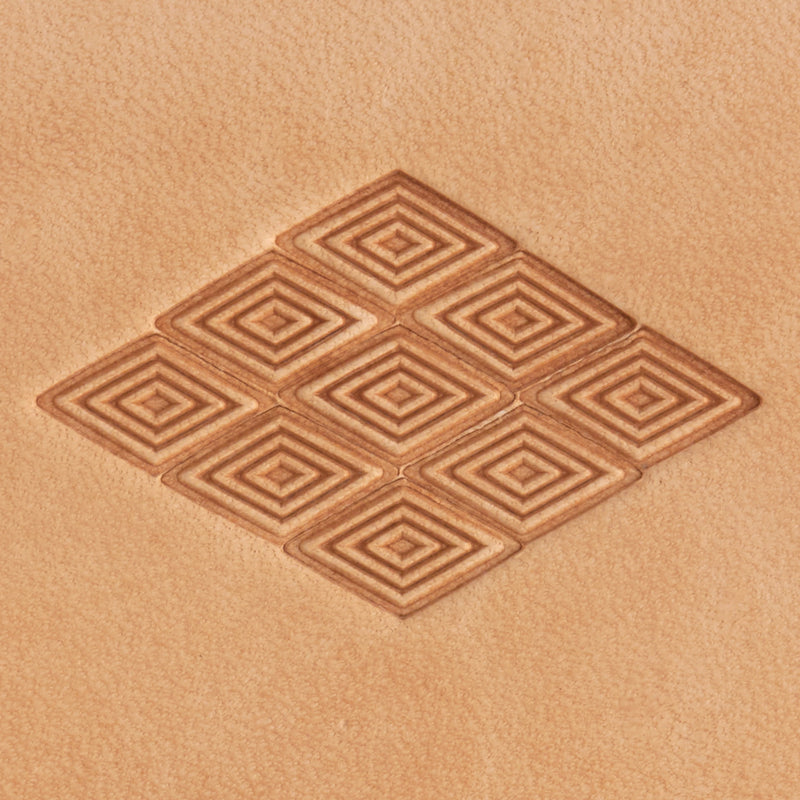 Timbre en laiton diamant imbriqué