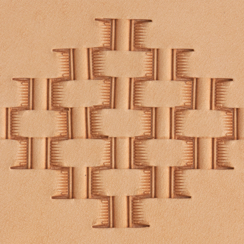 Hallow Basket Weave Brass Stamp
