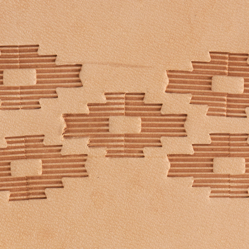 Pyramid Border Brass Stamp