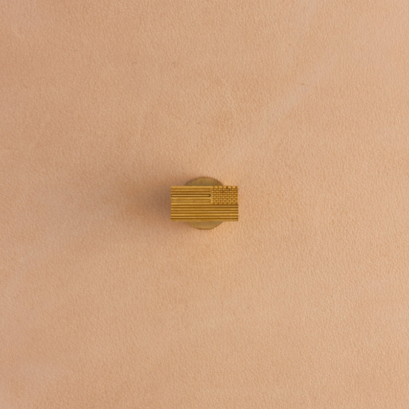 American Flag Brass Stamp