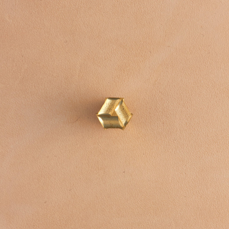 Tri Basket Weave Brass Stamp