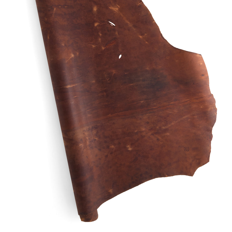 Cuir de vache rustique à trois coupes