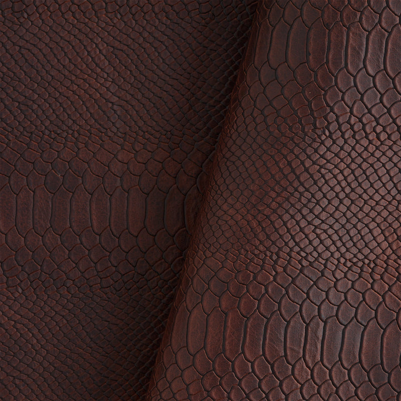 Sac à bandoulière simple en cuir végétal gaufré Python