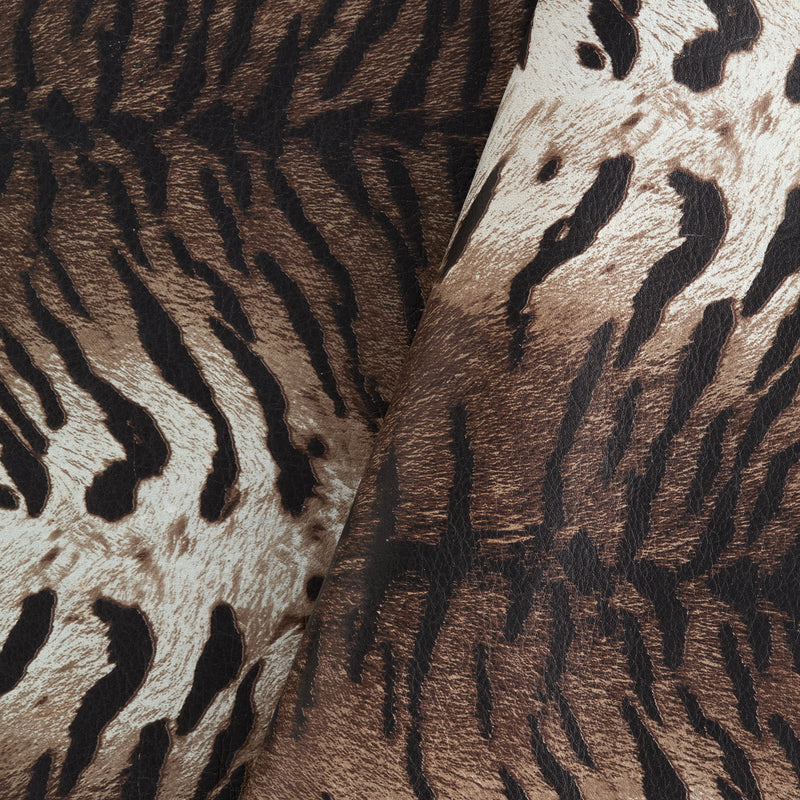 Imprimé Tigre Simple Épaule Multicouleur Marron