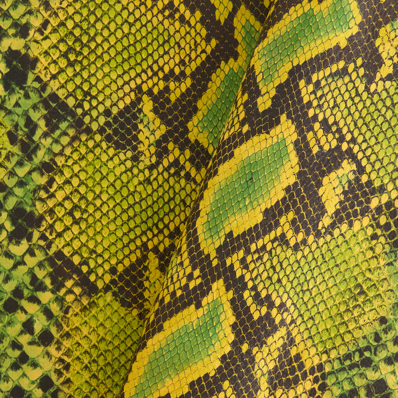 Python Print Single Shoulder Yellow & Green