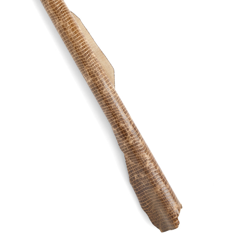 Côté en relief croco taupe